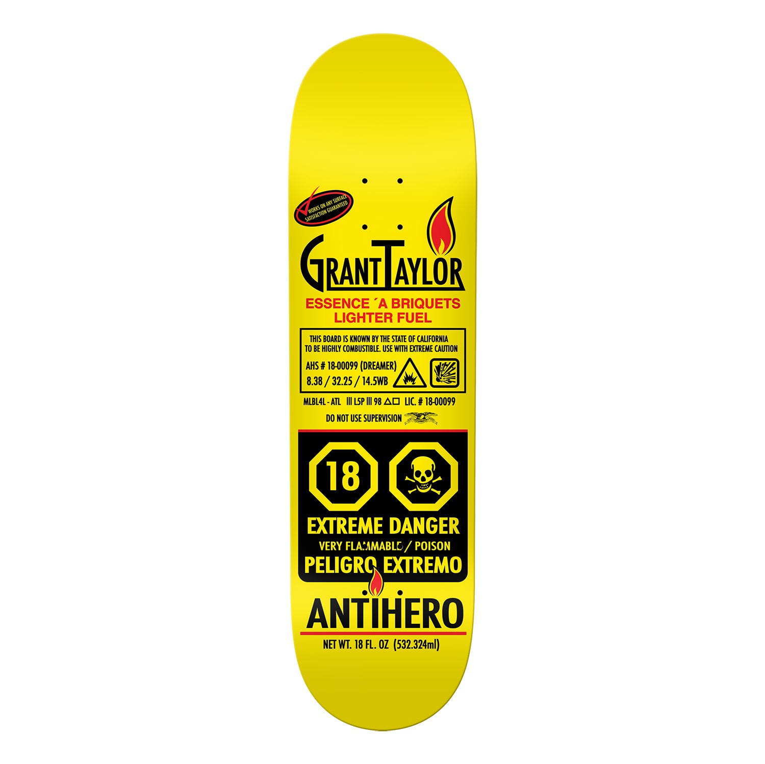 Antihero Grant Taylor Fueled Up Deck – DLX