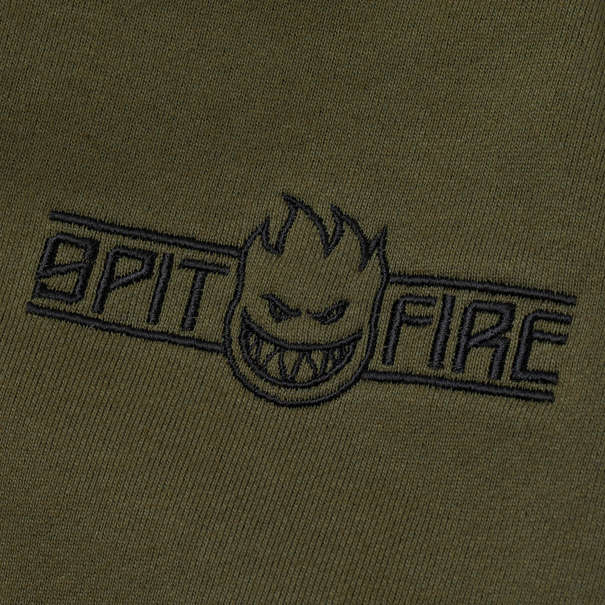 Spitfire Live To Burn Arch Embroidered Zip-Up Hooded Sweatshirt