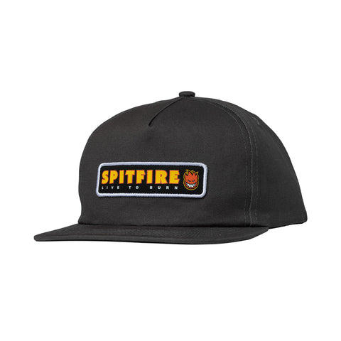 Spitfire Live To Burn Patch Snapback Hat