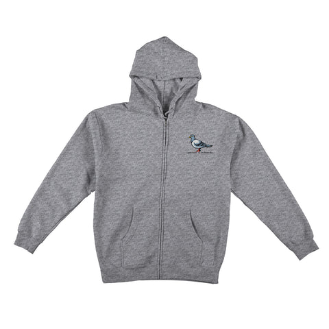 Antihero Lil Pigeon Embroidered Zip-Up Hooded Sweatshirt
