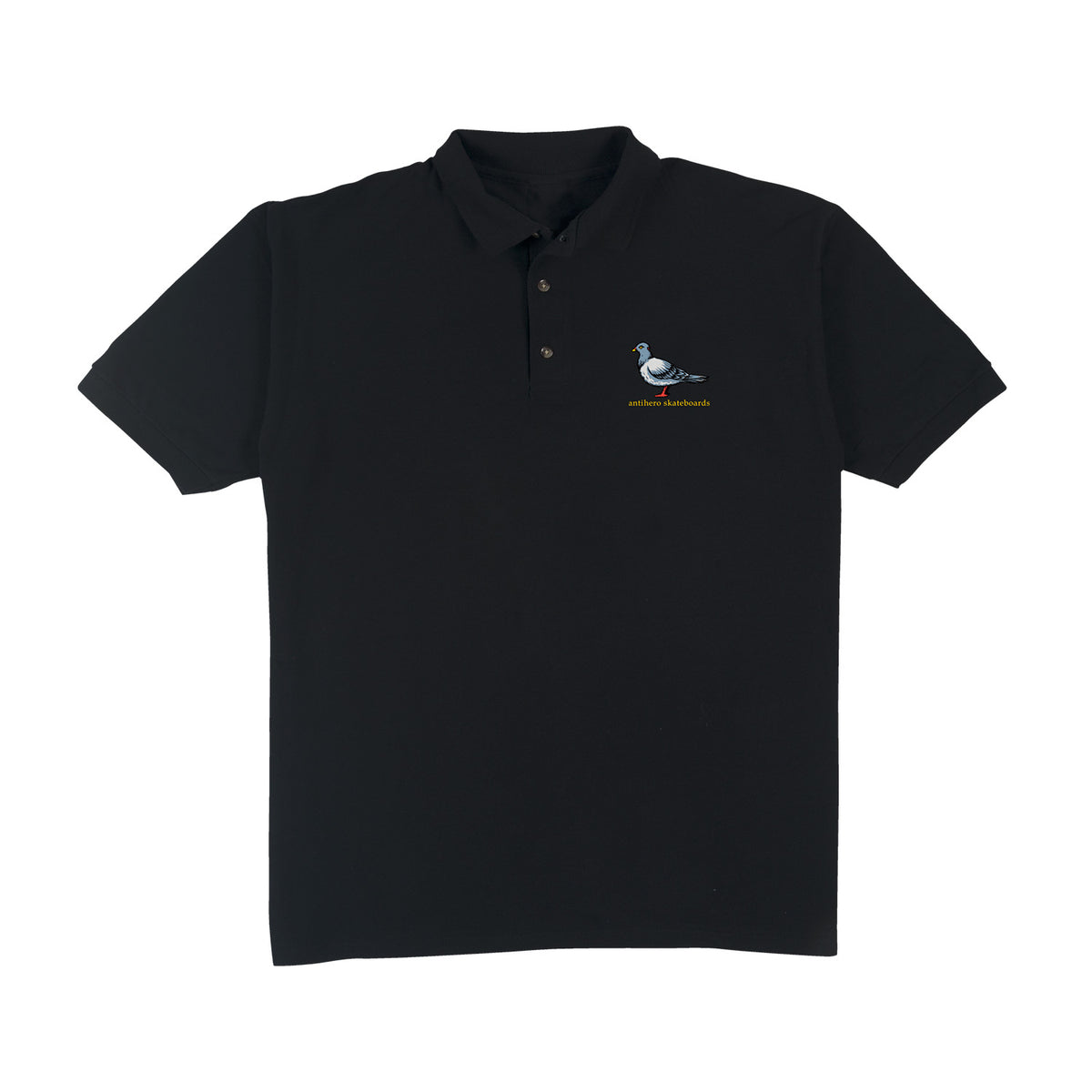 Antihero Lil Pigeon Embroidered Polo Shirt
