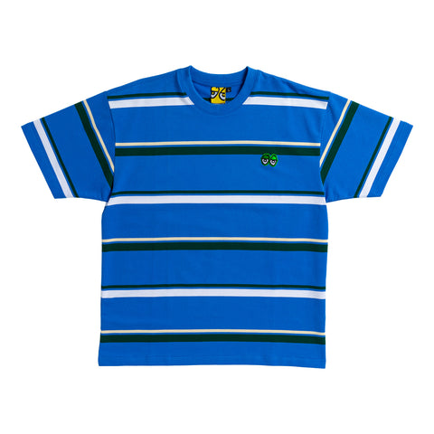 Krooked Eyes Embroidered Stripe T-Shirt