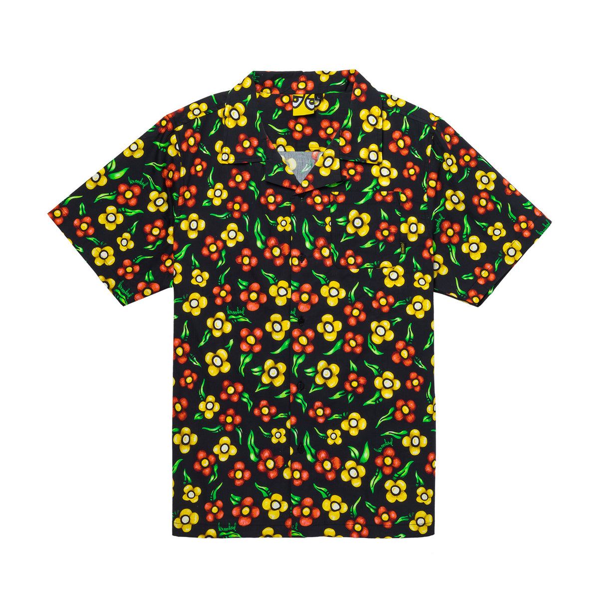 Krooked Aloha Flower Button Up Shirt