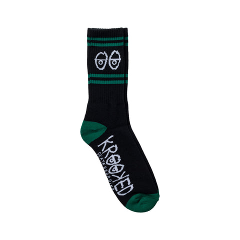 Krooked Eyes Embroidered Socks