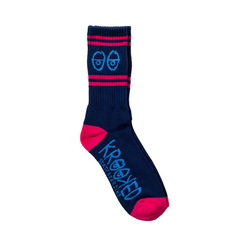 Krooked Eyes Embroidered Socks