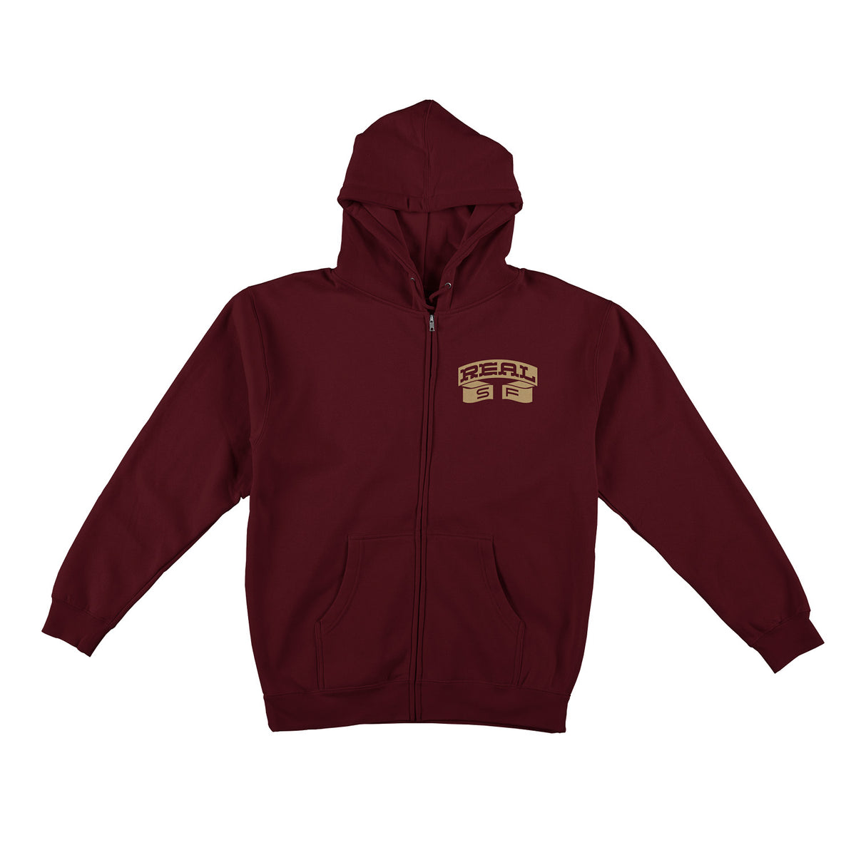 Real Muni Zip Up Hooded Sweatshirt