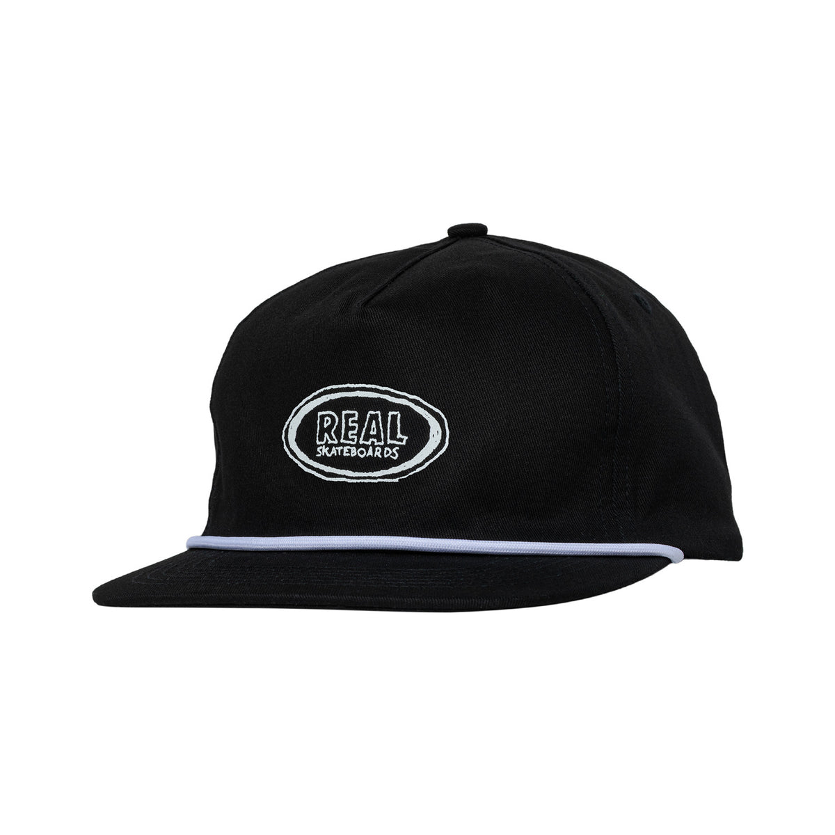 Real Sketchy Oval Snapback Hat