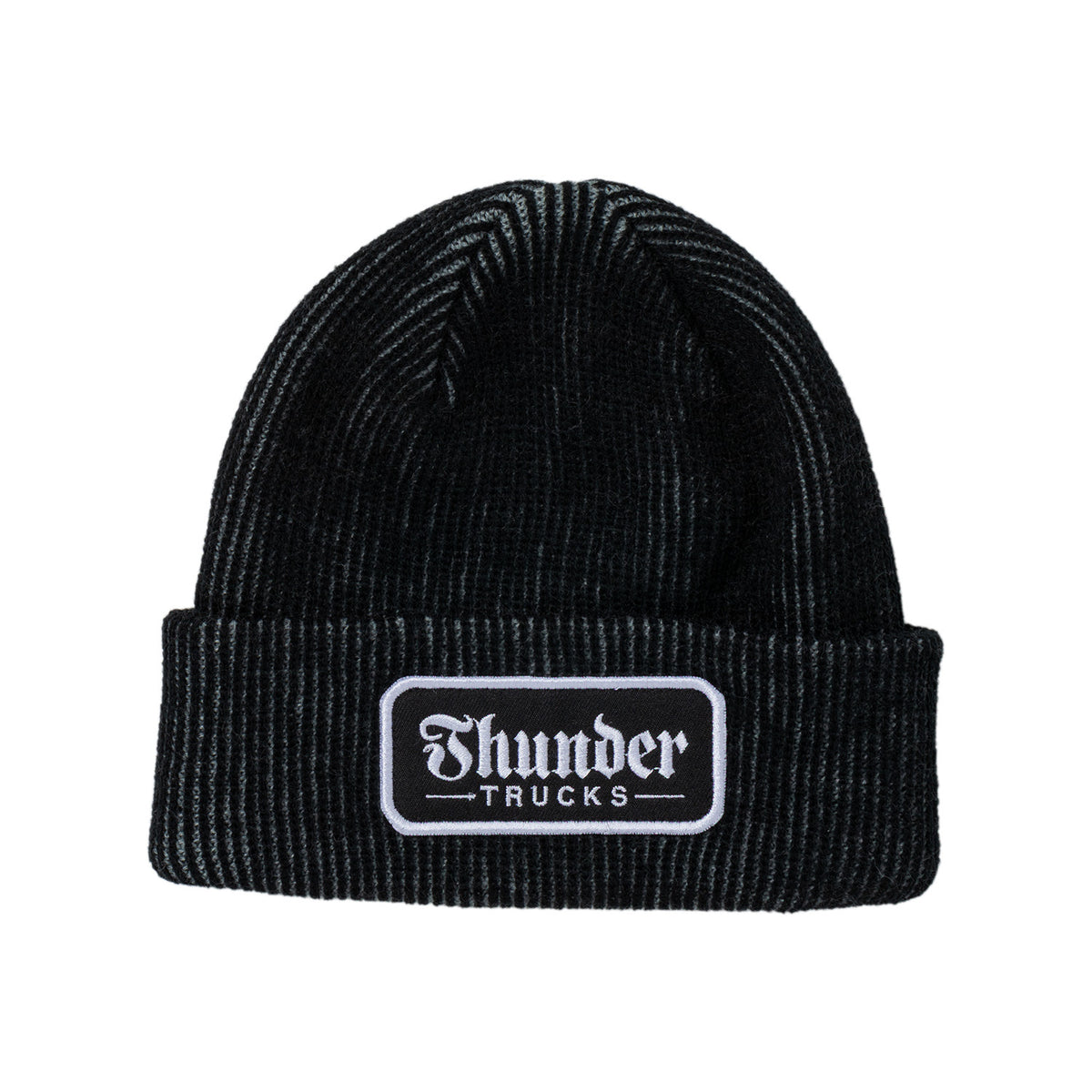 Thunder Script Patch Cuff Beanie