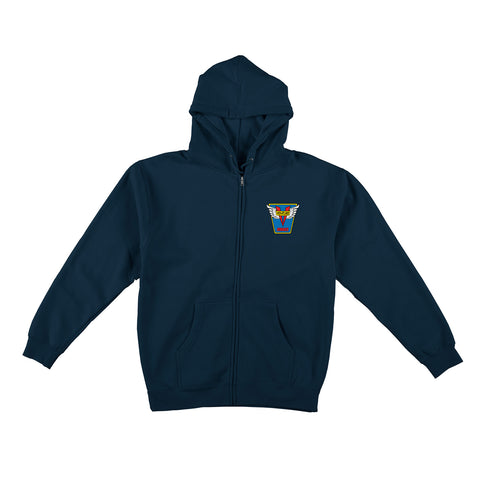 Venture Emblem Zip-Up Hooded Sweatshirt