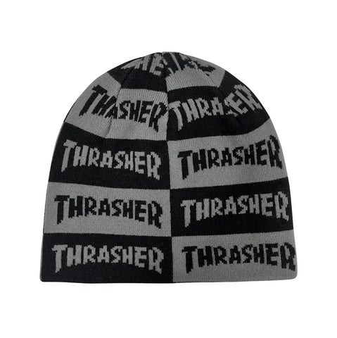 Thrasher Mag Checkered Skully Beanie