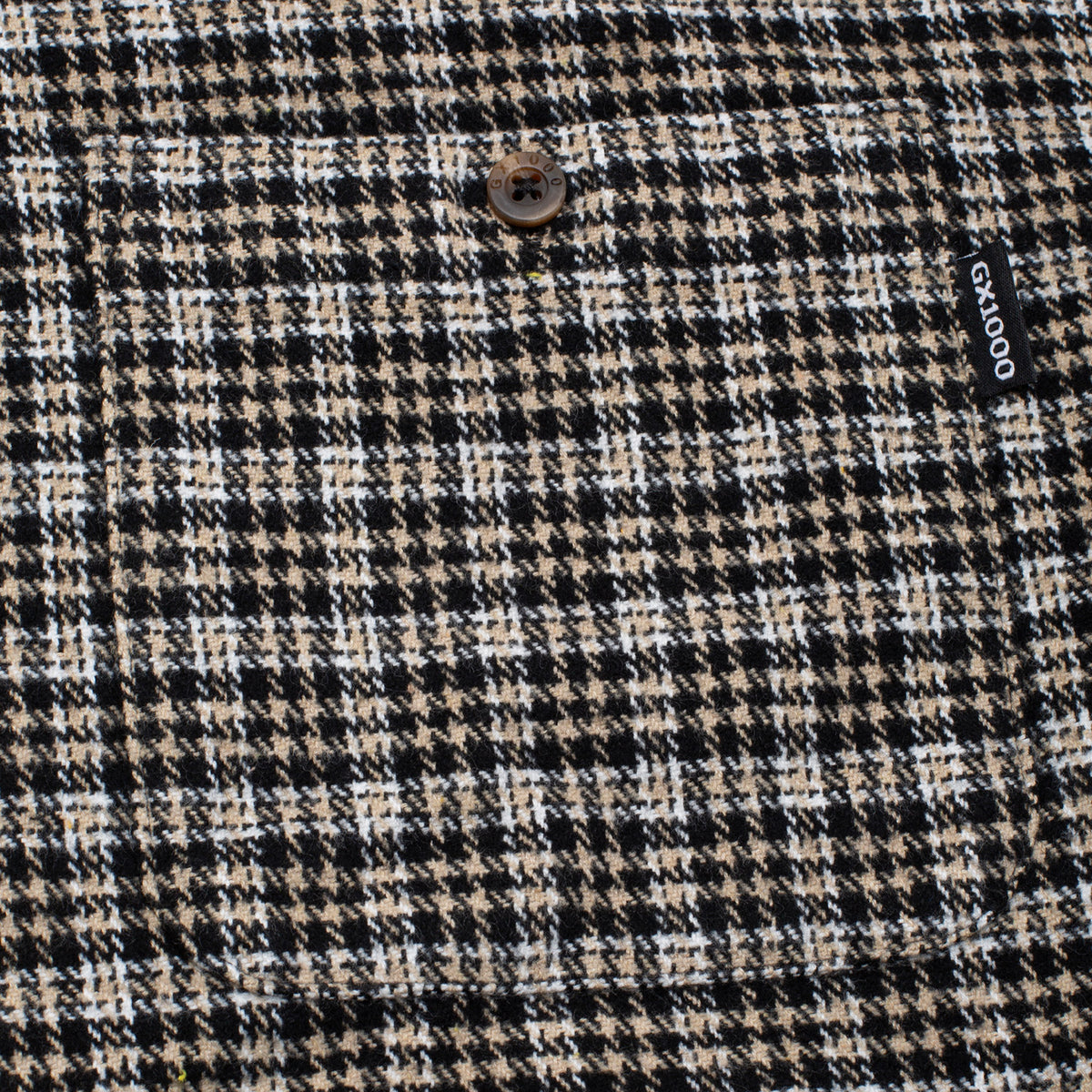 GX1000 Long Sleeve Hounds Tooth Button Down Shirt