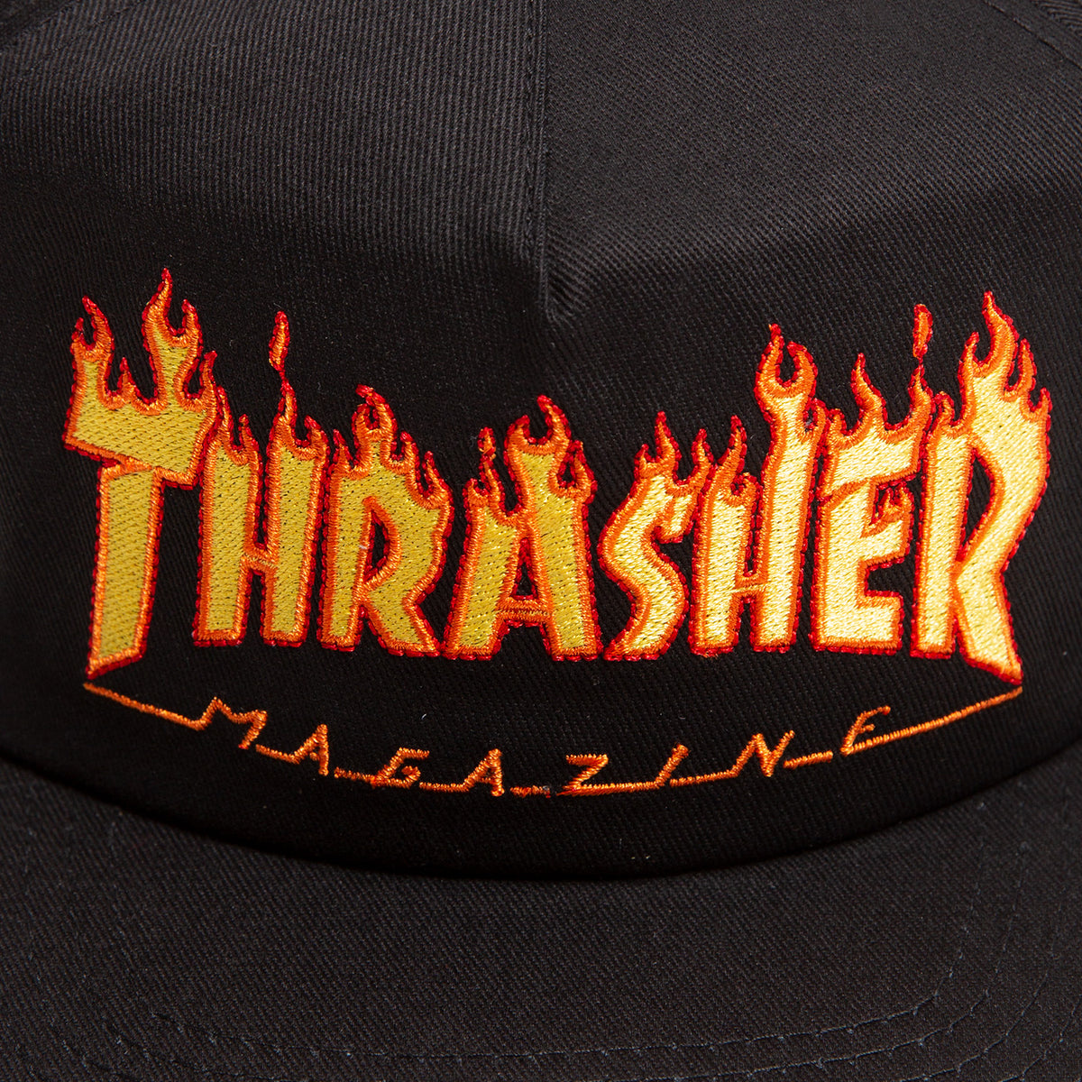 Thrasher Flame Embroidered Snapback