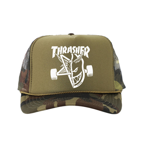 Thrasher X Spitfire Thrash & Burn Trucker Hat