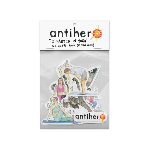 Antihero I Farted In Yoga Class Sticker Pack