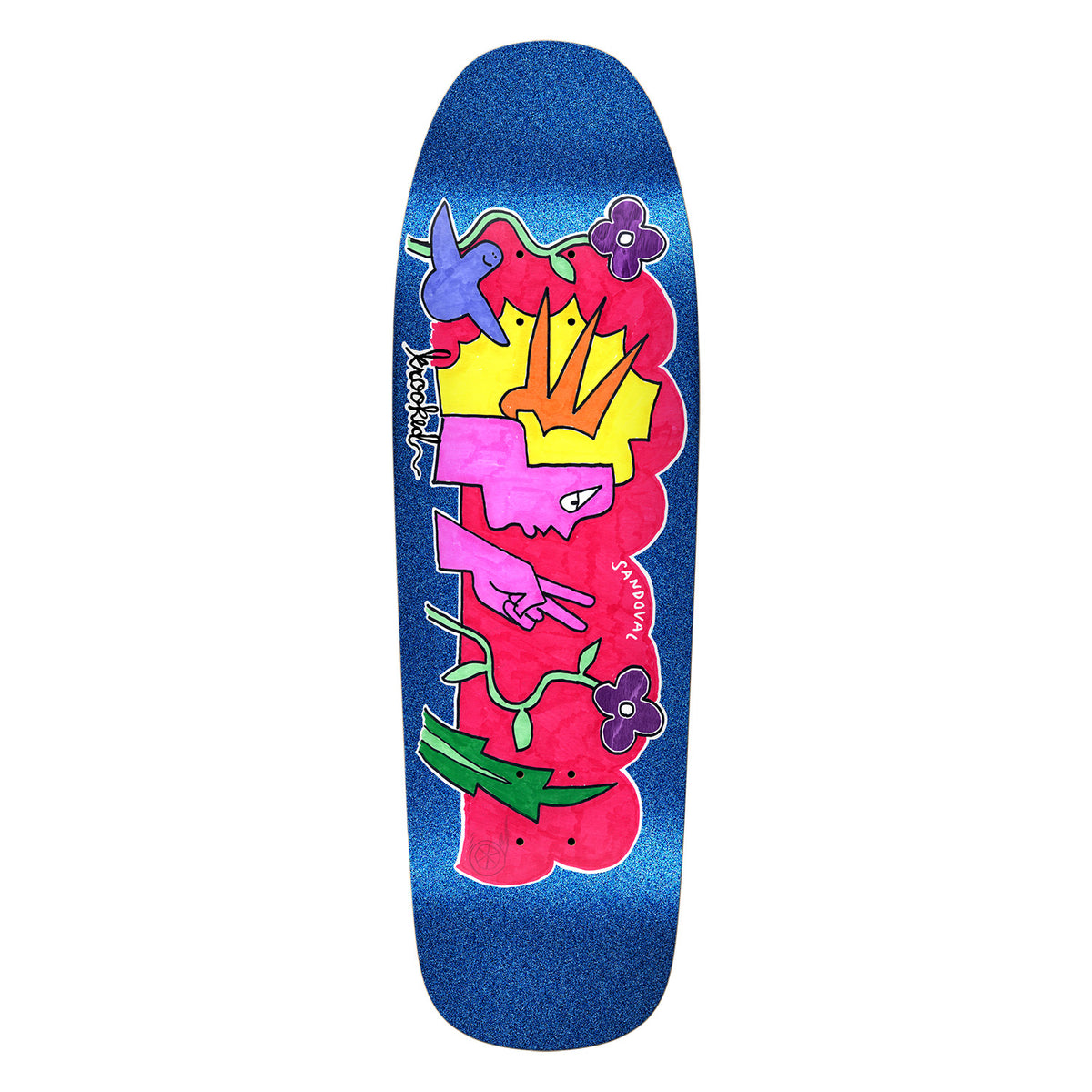 Krooked Ronnie Sandoval Peace Sign Deck