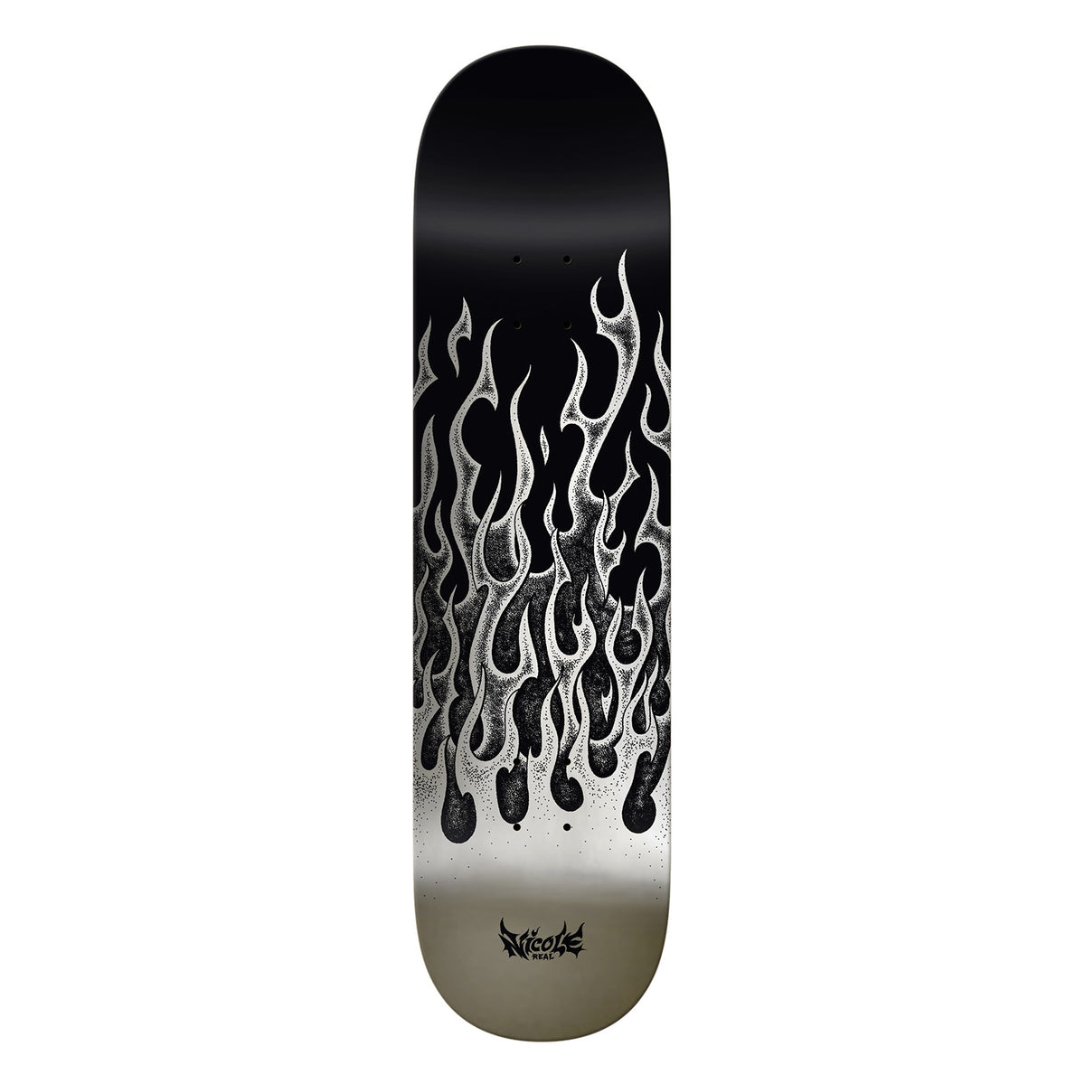 Real Nicole Hause Flames Redux Twin Nose Deck