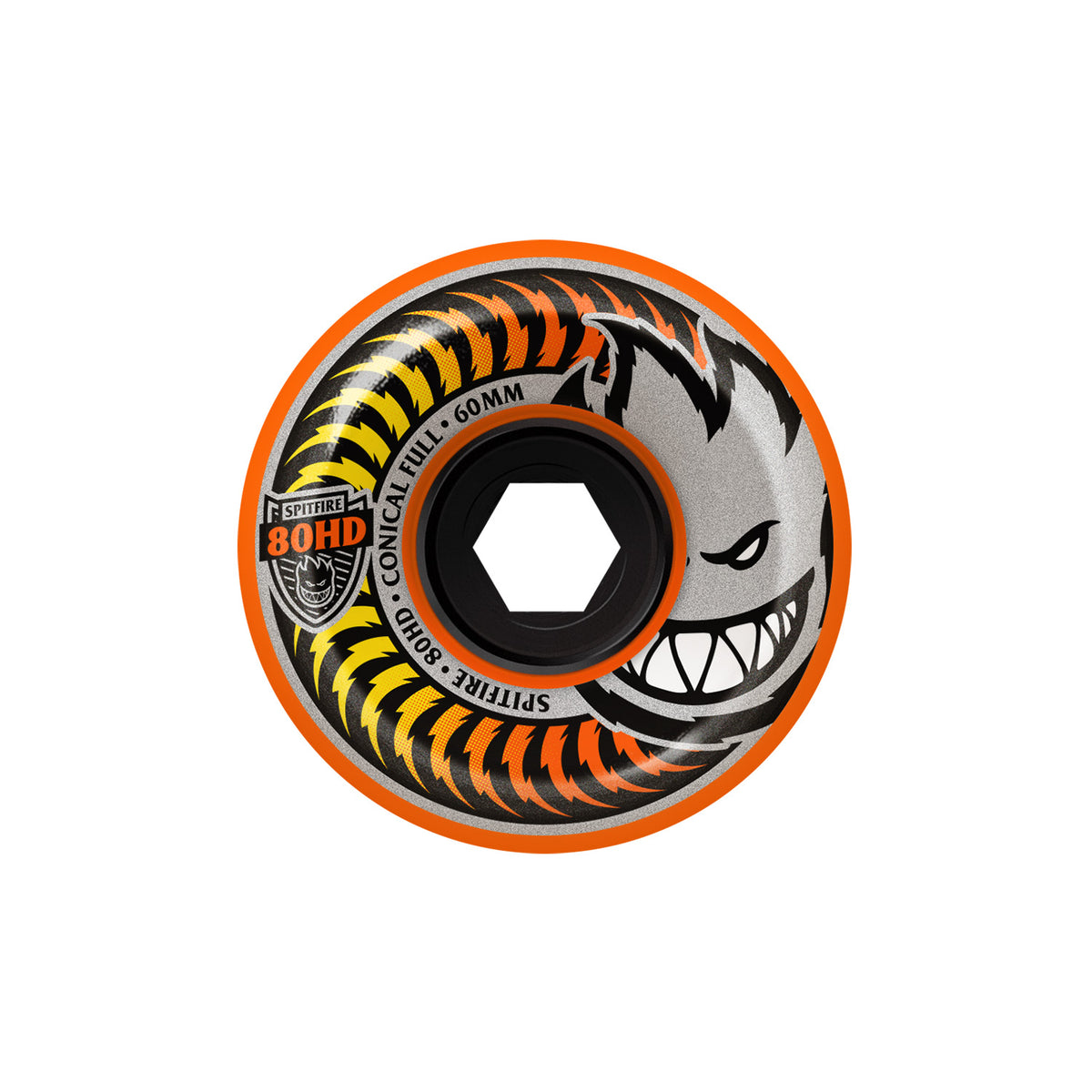 Spitfire 80HD Fade Orange Conical Full Wheel