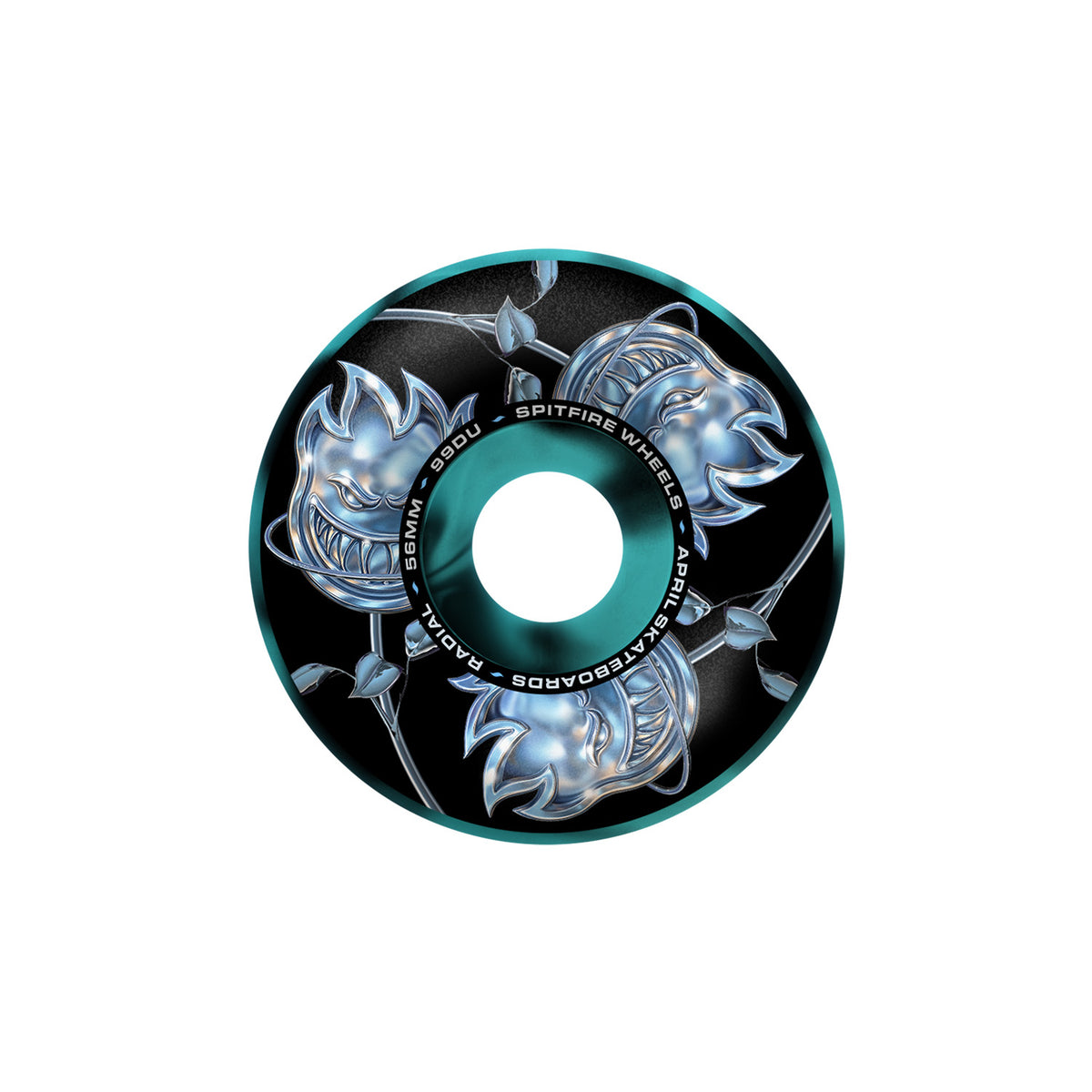 Spitfire X April Bighead Rose Swirl Radial Wheel 99DU