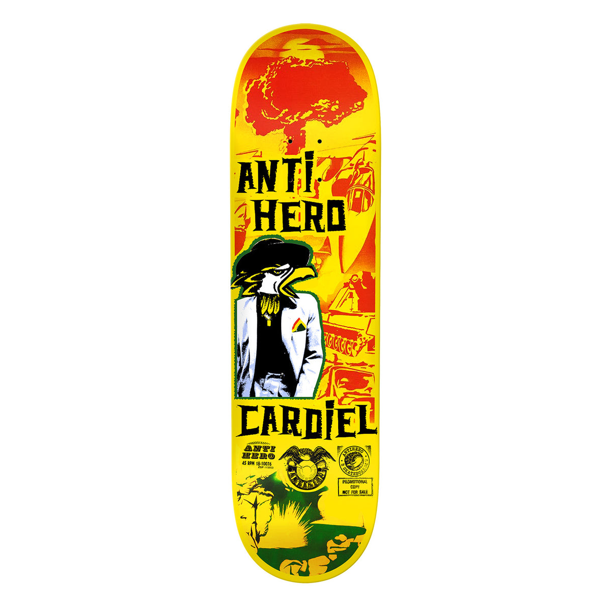 Antihero Skateboards John Cardiel Skateboard Deck Rare